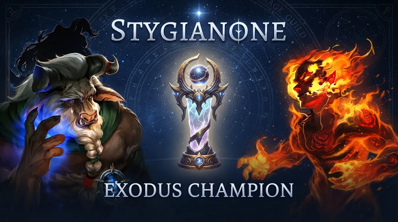 StygianOne se stal šampionem turnaje Exodus.